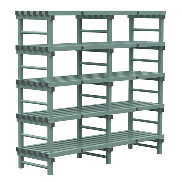 REA Euro-Regal 2000x600x1850mm, 5 Ständer mit 350mm Abstand, 308.195