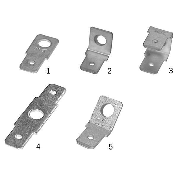 Haupa Flachstecker Messing verzinnt 0 Grad 6,3x0,8 mm, Form 1, VE: 200 Stück, 280190