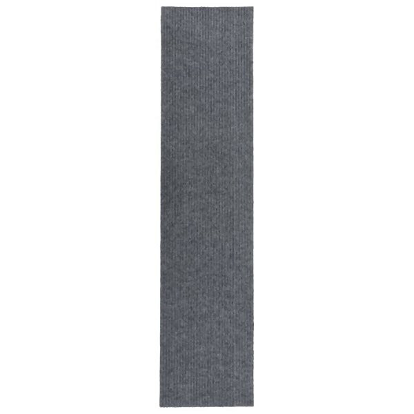 vidaXL Schmutzfangläufer Grau 100x450 cm, 327181, 8720286333730