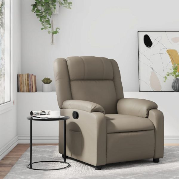vidaXL Relaxsessel Cappuccino-Braun Kunstleder, Entspannung, 373528