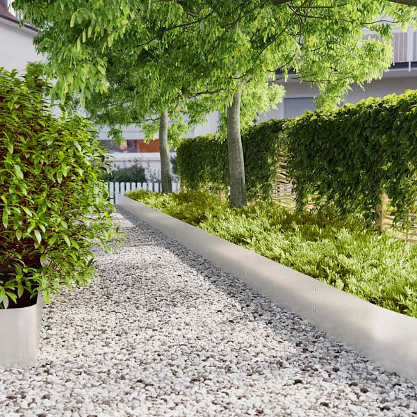 vidaXL Rasenkanten 10 Stück 25x103 cm Edelstahl, 860170