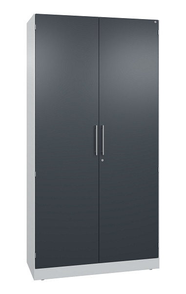 C+P Flügeltürenschrank Asisto, H1980xB1000xT435mm, 7035/7016, 141002-000 S10370