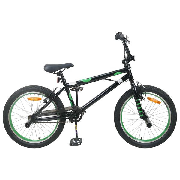 vidaXL BMX Rad 20 Zoll für über 9 Jahre alt Schwarz, 42009752