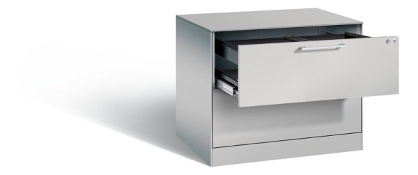 C+P Hängeregistraturschrank Asisto, H710xB800xT600mm, Farbe: Weißaluminium, Bügelgriff, 146273-212 S10050