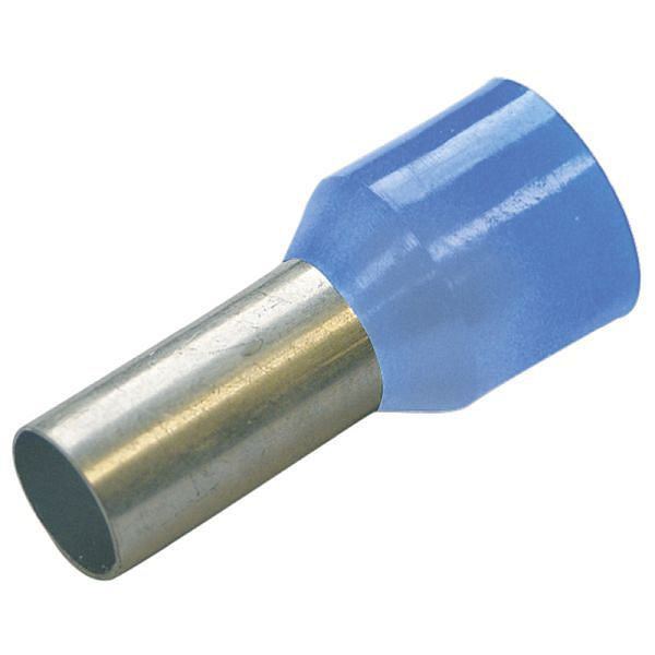 Haupa isolierte Aderendhülse 0,25 mm²/6 mm hellblau, VE: 100 Stück, 270714