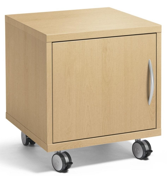 Deskin Multifunktionswagen MODUL, Dekor Buche, H 465 x B 420 x T 420 mm, 286659