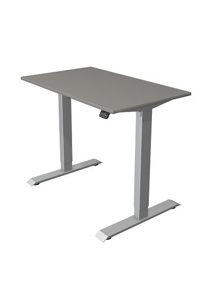 Kerkmann Kompakttisch B 1000 x T 600 mm, elektrisch höhenverstellbar von 740-1230 mm, Grafit, 10226312