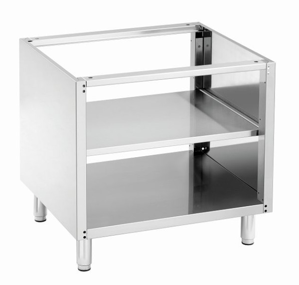 Bartscher Unterbau offen, 600, B400, Zwischenboden, Chromnickelstahl, 131924