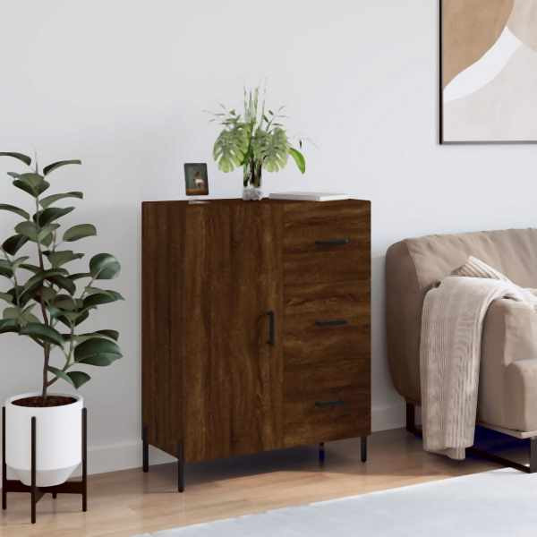 vidaXL Sideboard Braun Eichen-Optik 69,5x34x90 cm Holzwerkstoff, 827931
