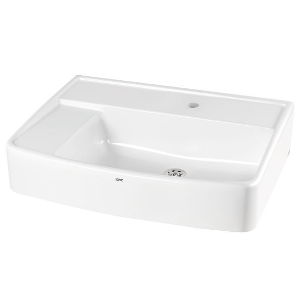 KWC Klassenzimmerbecken, Sirius, Miranit, 600x150x450 mm, mit Hahnloch, 2000106177