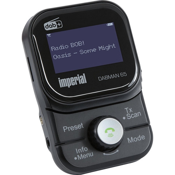 IMPERIAL DABMAN 65 DAB+ Auto Adapter, MicroSD, MP3, Akku, Bluetooth Freisprecheinrichtung, 22-166-00