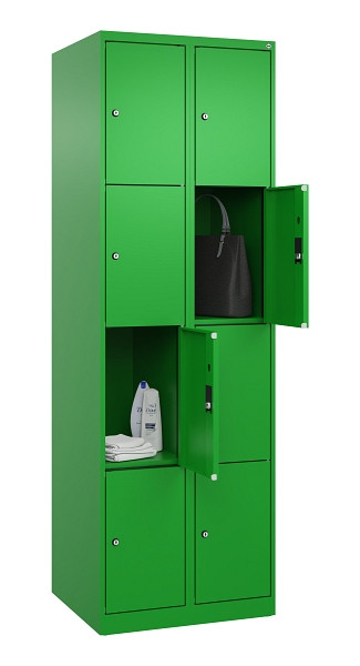 C+P Schließfachschrank Evolo PLUS, 8 Fächer, 1850x600x500mm, 6037/6037, 049000-204 S10026