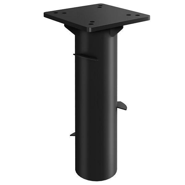 Outsunny Schirmständer, Sonnenschirmbasis, Bodenhalter für Sonnenschirme, feste Installation, Metall, Dunkelgrau, 84D-410V00CG