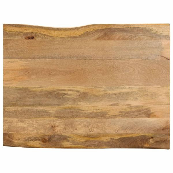 vidaXL Tischplatte mit Baumkante 100x80x3,8 cm Massivholz Mango, 370748