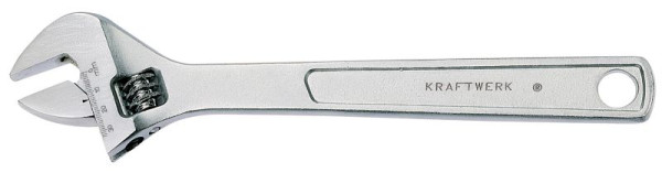 Kraftwerk Rollgabelschlüssel 8" 200 mm mit Skala, Außensechskant: 0-25 mm, 2408
