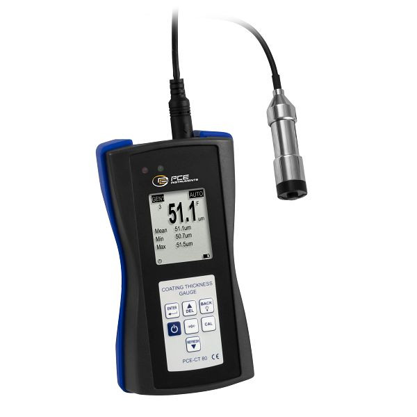 PCE Instruments Schichtdickenmessgerät, Messbereich 0 bis 3000 µm, PCE-CT 80-FN3