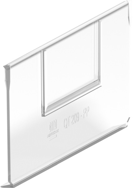 BITO Querteiler-Set QT109 verpackt transparent inkl. Etikett, 117x90mm, 10 Stück, 1588