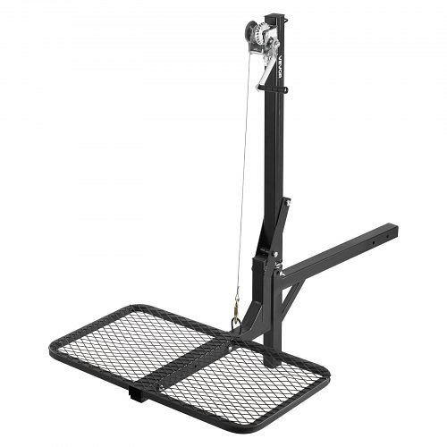 VEVOR Hirschhebezeug mit Anhängerkupplung, 136 kg Tragkraft, 360°-Schwenk, faltbar, 1440x900x1310 mm, PTSLSHL300LBWVV3H001V0