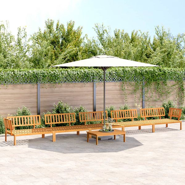 vidaXL 6-teilig Garten-Sofagarnitur aus Paletten Massivholz Akazie, 3209441