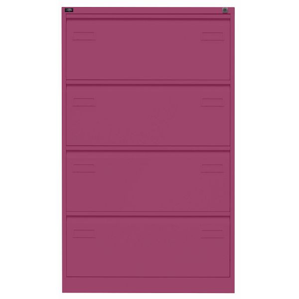 Bisley LIGHT Hängeregistraturschrank LIGHT, doppelbahnig, 4 HR-Schubladen, 621 beere, CDF4621