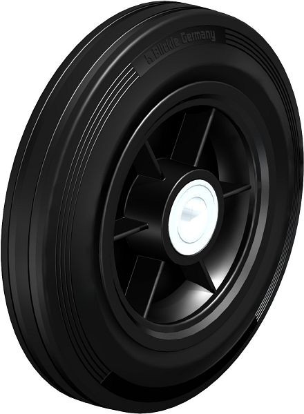 Blickle VPP 250/25K Rad aus Vollgummi, Schwarz, 41939
