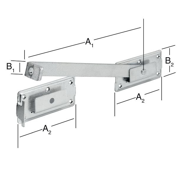 Vormann Doppeltor-Überwurf 340 x 30 verzinkt, SB, 092248000