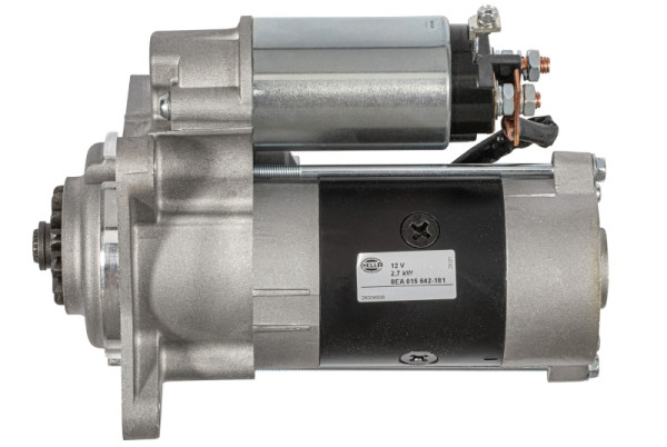 HELLA Starter/Anlasser, 12V, 2.7kW, Zähnez.: 13, Drehrichtung: Drehrichtung im Uhrzeigersinn, 8EA 015 642-181