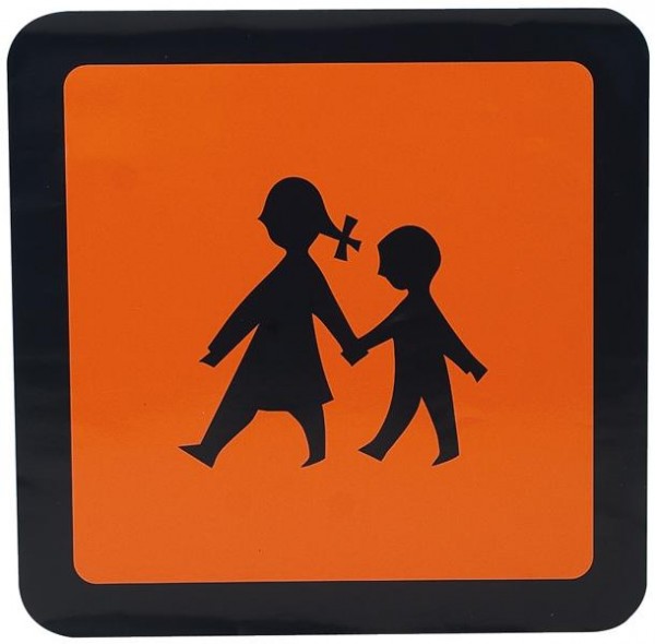 SIGNUM Schulbusschild, Reflexfolie selbstklebend, 600 x 600 mm, F1506