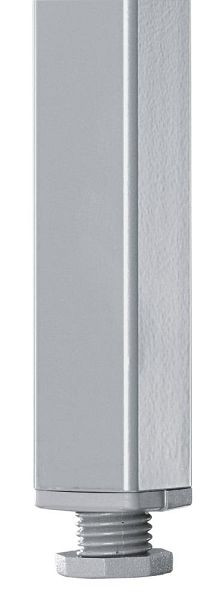 Deskin Besprechungstisch LINE, Platte Dekor Weiß, Gestell Alusilber RAL 9006, B 1200 x T 600 x H 720 mm, 289444