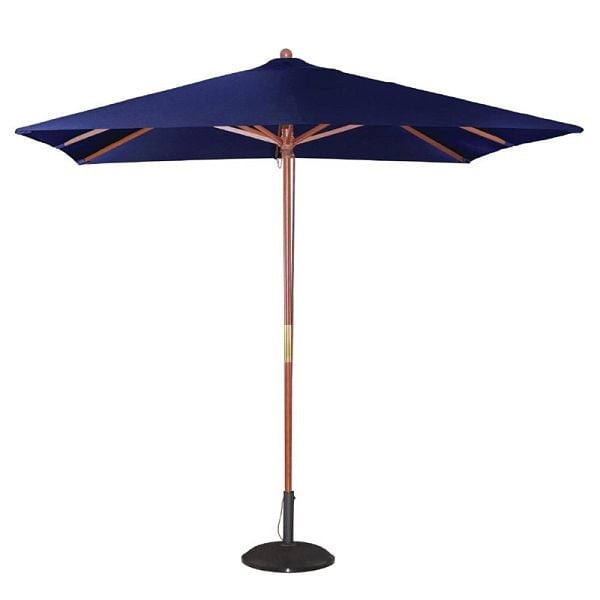 Bolero viereckiger Sonnenschirm dunkelblau 2,5m, Flaschenzugsystem, GH991