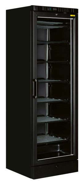 NordCap Gewerbetiefkühlschrank TK 385 G BLACK, für Take-Away Kühlprodukte und Getränkekühlung, steckerfertig, statische Kühlung, 435203860