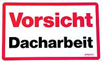 ESDA Klebeschild - Vorsicht Dacharbeit, 103403