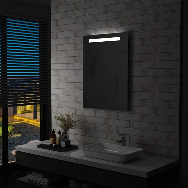 vidaXL Badezimmer-Wandspiegel mit LEDs 60x80 cm, 144709