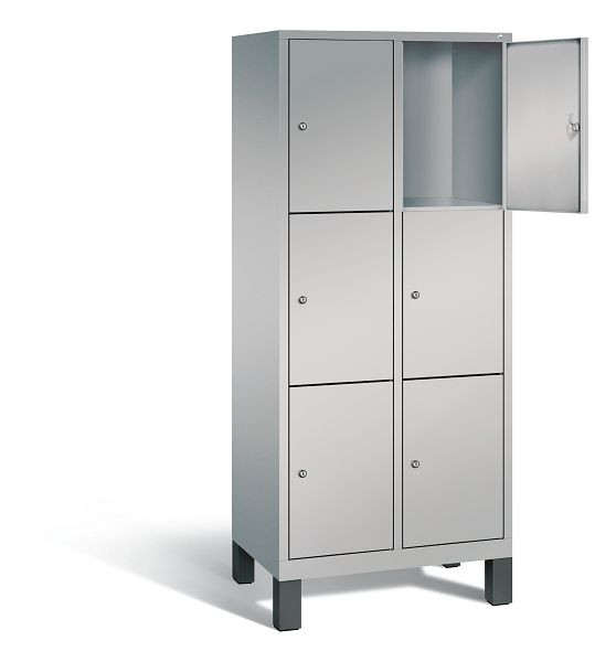C+P Schließfachschrank Evolo, H1850xB810xT500mm, Farbe: Weißaluminium, 48010-223 S10003
