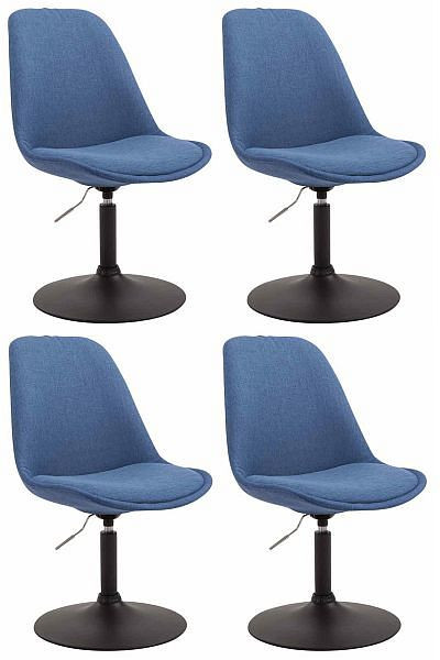CLP Stuhl Maverick B Stoff, blau, VE: 4 Stück, 319915
