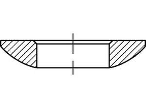 Kugelscheiben DIN 6319 Stahl C 13 einsatzgehärtet VE=S (50 Stück)