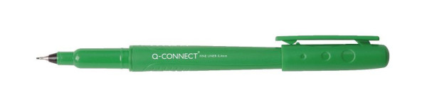 Q-Connect Feinschreiber 0,4 mm, grün, KF25010, 5706002019976