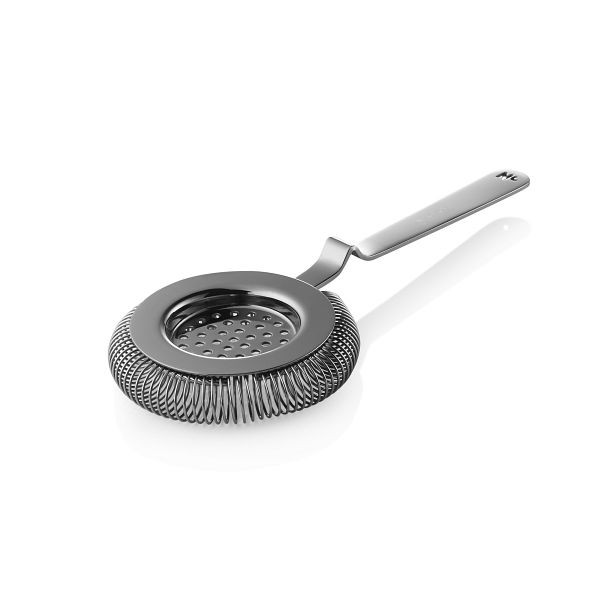 WAS Barsieb NOCTURN mit Feder, Ø 8,5 cm, 20,5 cm, gun metal, Chromnickelstahl 18/8, 8305001