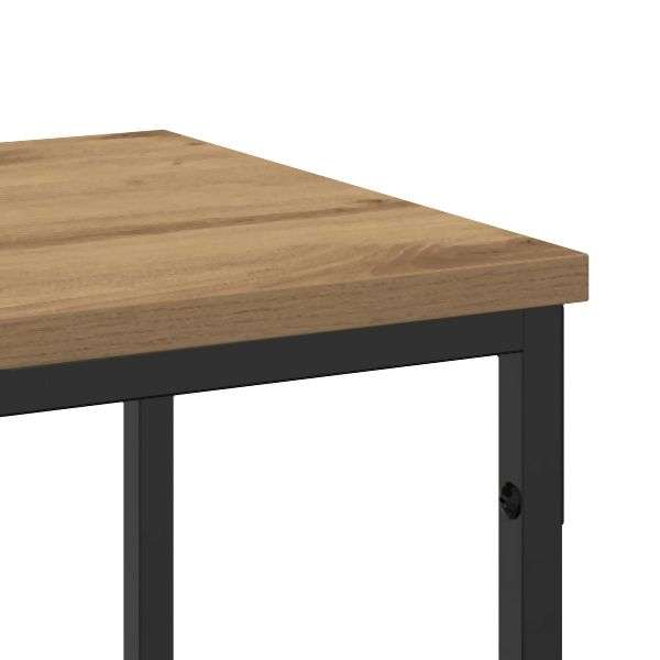 VidaXL Konsolentisch Aus Massivholz – 200x29x75 Cm, Industriell, Für Wohnzimmer Oder Büro