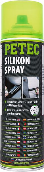 Petec Silikonspray, 500ml, VE: 6 Stück, 70850, 4013558708508