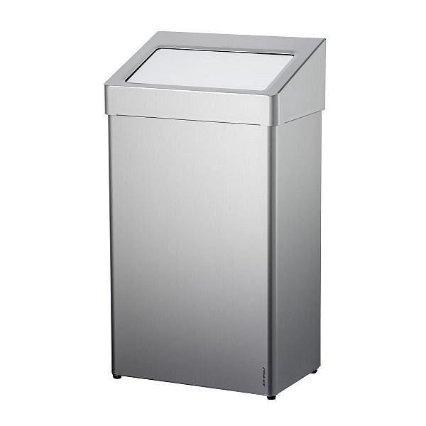 Air Wolf Abfallbehälter mit Haube, Serie Lobo, H x B x T: 726 x 400 x 258 mm, Edelstahl beschichtet, 40-607