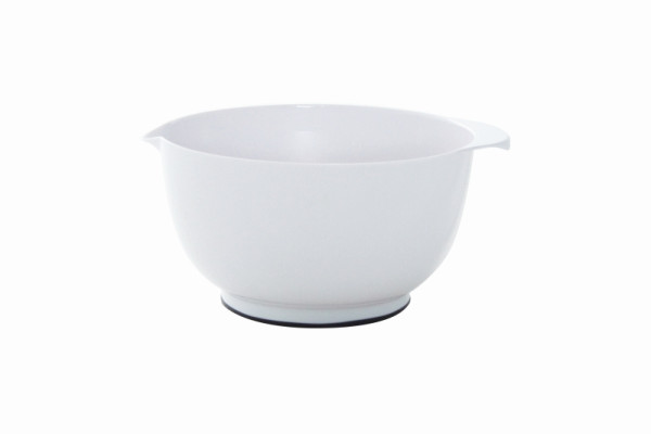 Schneider Rührschüssel, Inhalt 4,25 l ABS, weiß, Ø 24 cm, rutschfest mit TPE-Ring am Boden, 290300