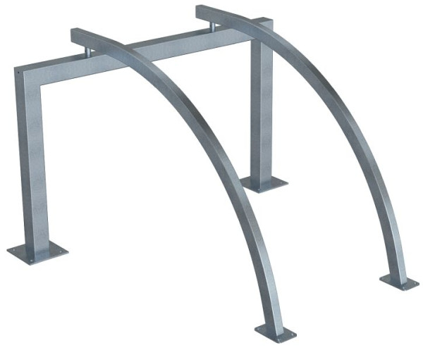 Schake Fahrradanlehnbügel als Reihenanlage, 2 Einstellplätze Gesamtlänge: 1400mm, 4022_20