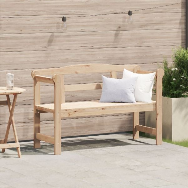 vidaXL Gartenbank 119x76x44 cm Massivholz Kiefer, 4012185