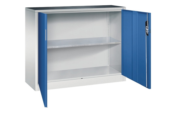 C+P Flügeltürenschrank Acurado, H1000xB1200xT400mm, 7035/5010, 8830-000 S10293