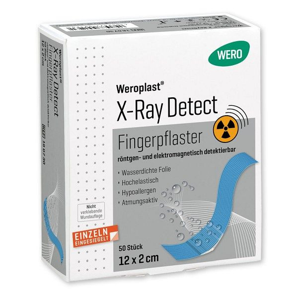 WERO Weroplast X-Ray Detect Fingerpflaster 12x2 cm, detektierbar, VE: 50 Stück, 180730