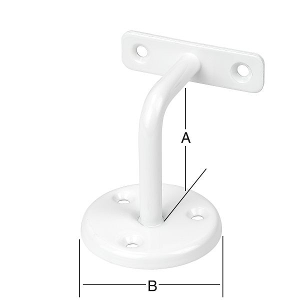 Vormann Handlaufstütze 63 x 65 mm, weiß, VE: 10 Stück, 000350001W