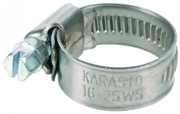 GEKA-Schlauchschelle "W5", 80-100mm x 12mm breit 1.4401 DIN 3017, VE: 25 Stück, 80.8212