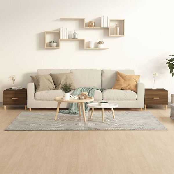 vidaXL Couchtische 2 Stück Braun Eichen-Optik 50x50x40 cm Holzwerkstoff, 817536