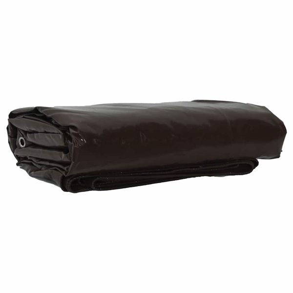 vidaXL Plane 650g / m² Braun 3 x 4 m Canvas mit PVC-Beschichtung, 42017707